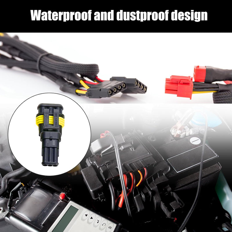 KFZ Stecker KFZ Kabel Steckverbinder: YIDM 352 Stück Wasserdichte KFZ Kabel Steckverbinder+Crimper Z