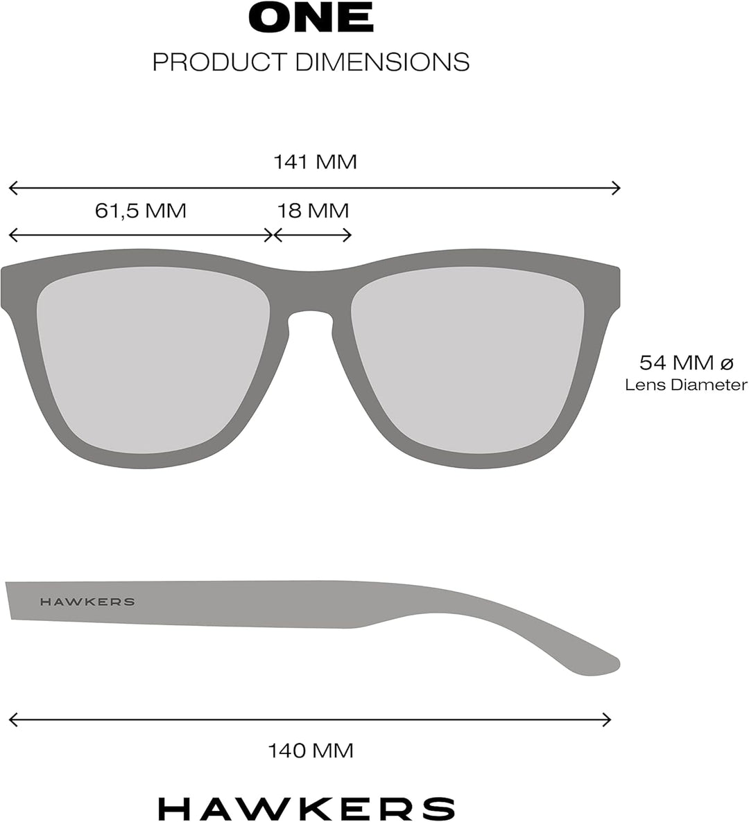 HAWKERS Sonnenbrille ONE POLARIZED für Herren und Damen Air · Rose Gold Polarisiert Einheitsgrösse O