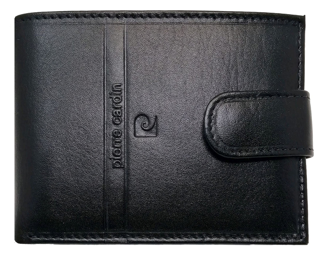 Pierre Cardin Geldbörse für Herren, echtes Leder, Slim, Herren, kleines dünnes Rfid, Geschenk, Brief