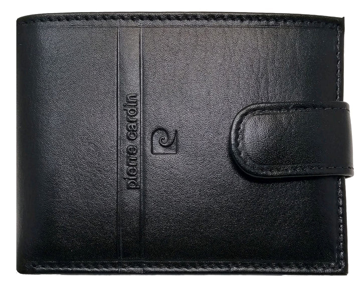 Pierre Cardin Geldbörse für Herren, echtes Leder, Slim, Herren, kleines dünnes Rfid, Geschenk, Brief