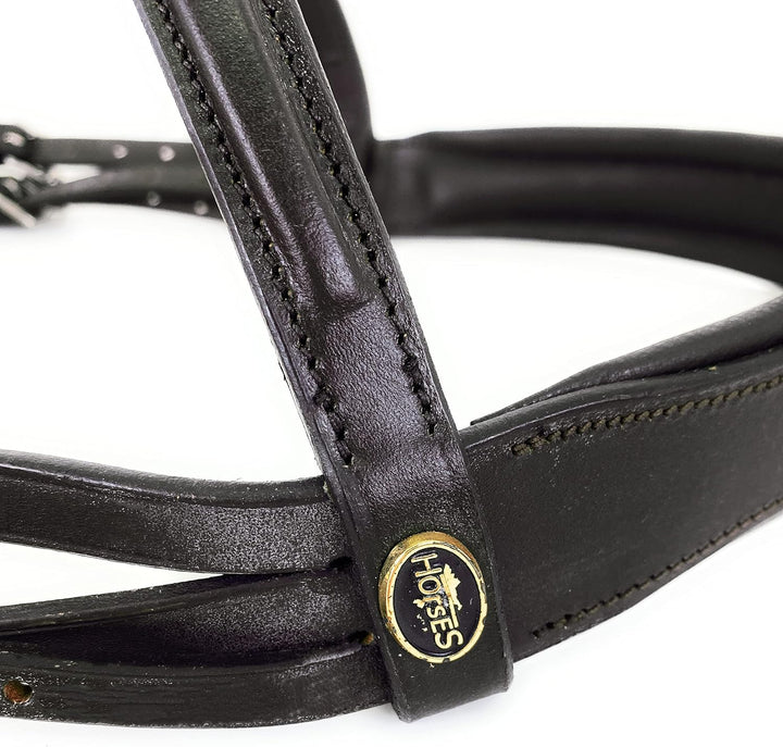 Horses Leder Trensezaun Snaffle Braun Full, Braun Full