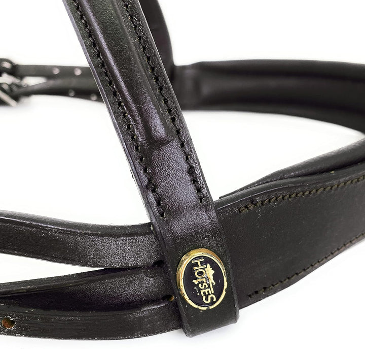Horses Leder Trensezaun Snaffle Braun Full, Braun Full