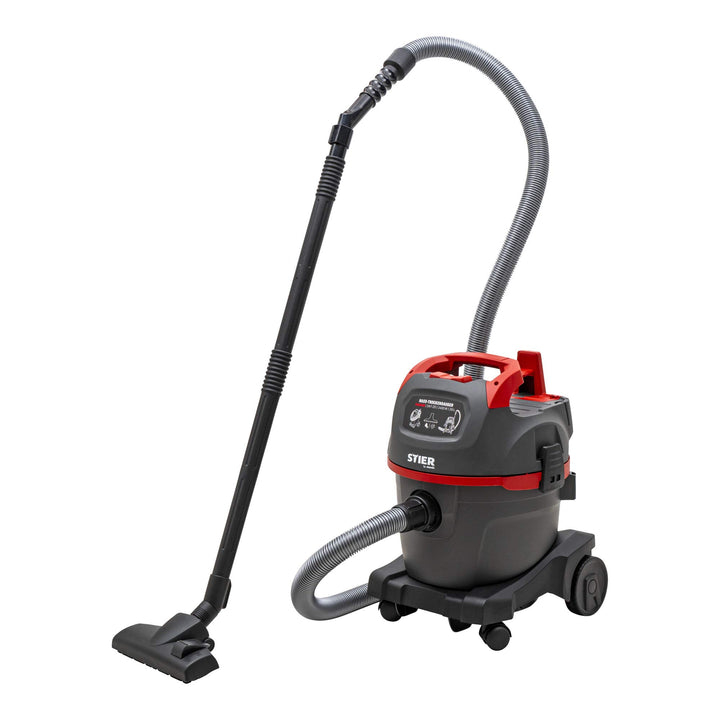 STIER Nass-Trockensauger SNT-20 Premium, 1400W, 20L Behälter, Industriesauger, 8m Kabel, mit Ausblas
