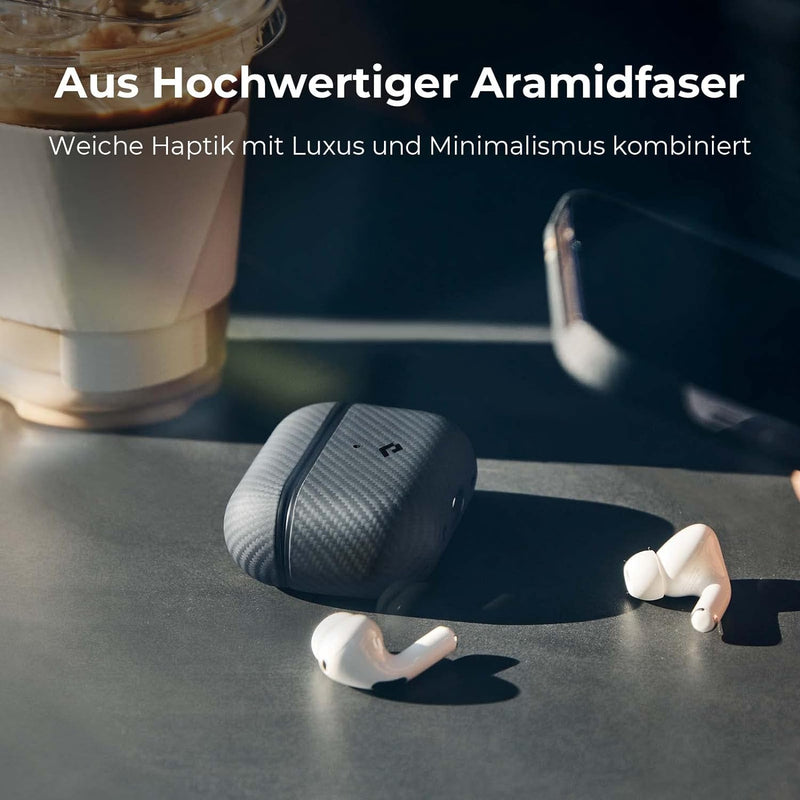 PITAKA Hülle für AirPods Pro 2 Magnetische Schutzhülle Kompatibel mit Magsafe mit Rundumschutz aus A