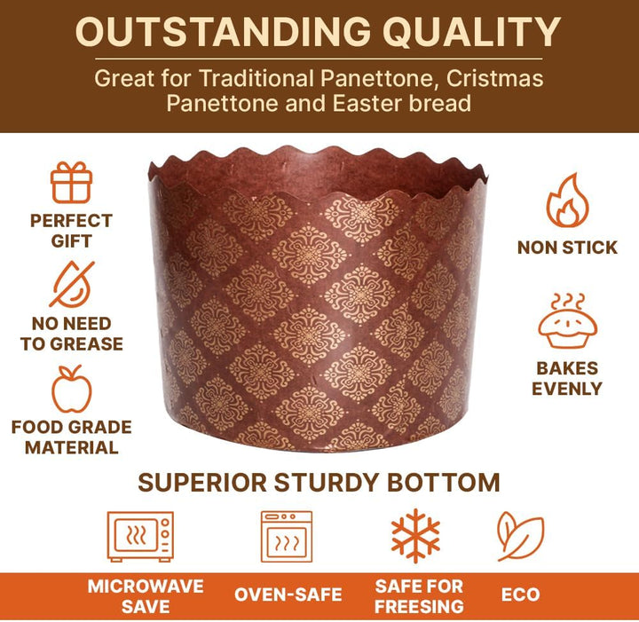 Osterbrotformen, Paska-Form, Kulich, Paskha, Pantone, Osterbrot, Papierform, Panettone-Papierform, S