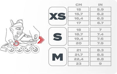 meteor® Inlineskates 4in1 Kinder Inliner Rollschuhe Roller Blades Quad Skates Carbon Kinder Inlinesk