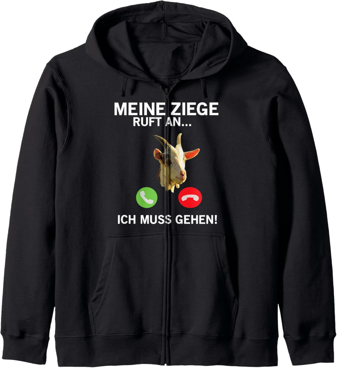 Ziegenrufe für Bauern Kapuzenjacke