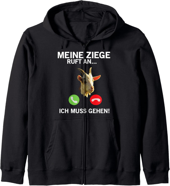 Ziegenrufe für Bauern Kapuzenjacke