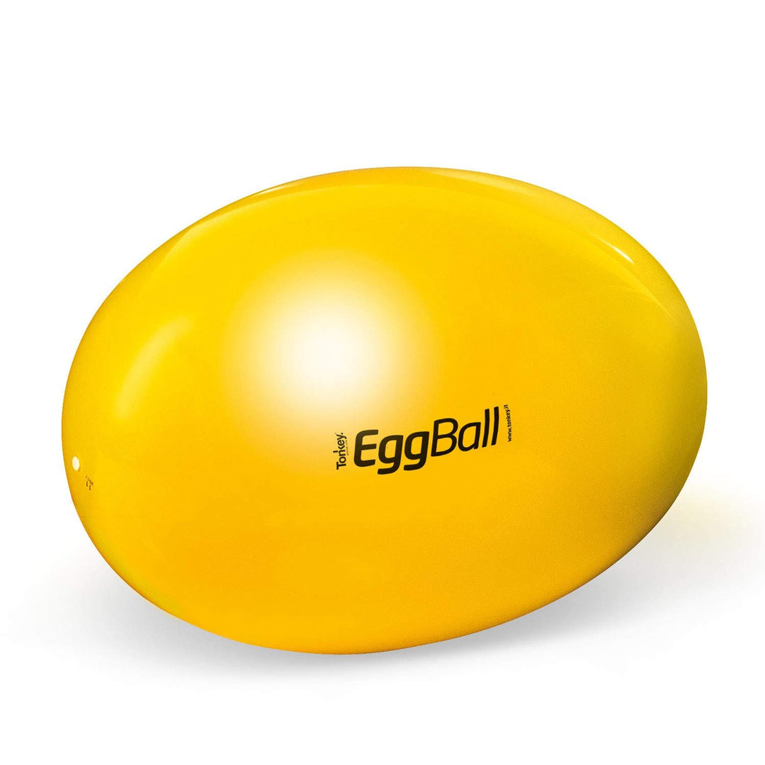 Original PEZZI Eggball Standard 45 cm gelb Sitzball Gymnastikball Pezziball