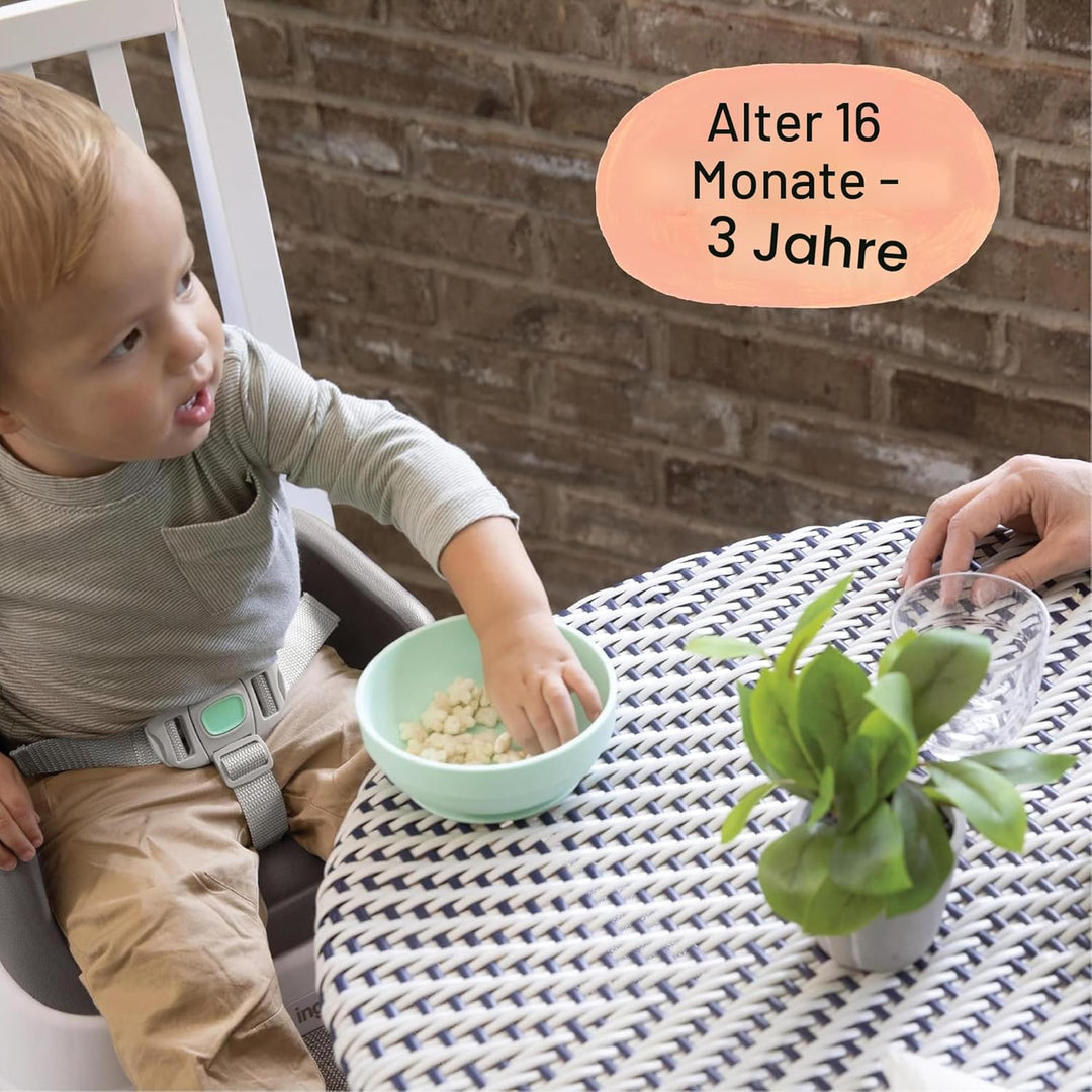 Ingenuity Sitzerhöhung Stuhl, Essen und Fütterung Sitz für Kleinkinder, Boostersitz mit Dreipunktgur