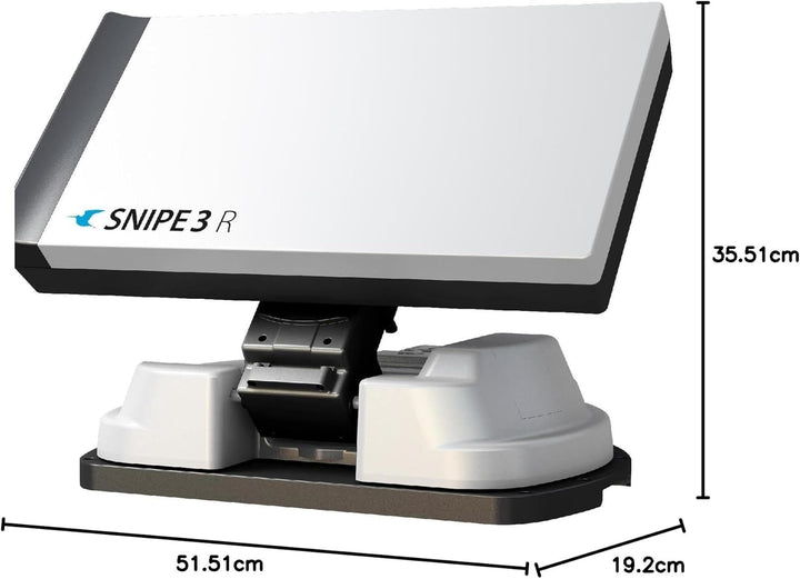 Selfsat Snipe 3 R Twin mit Fernbedienung Black Line - GPS Vollautomatische Antenne Skew Sat System