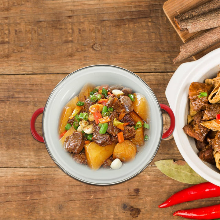 Didiseaon Emaille Topfset Mit Deckel Kleiner Kochtopf Suppentopf Milchtopf Stieltopf-sets Antihaft-t