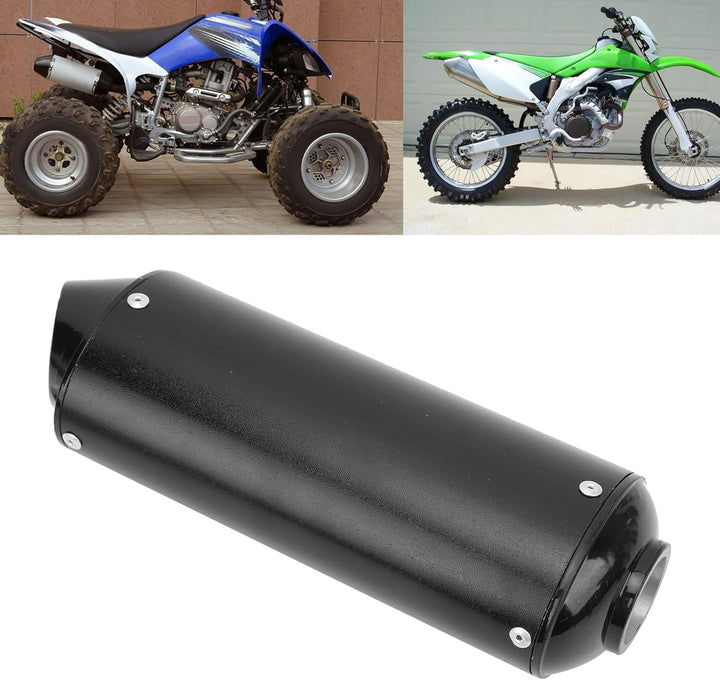 Powersports Schalldämpfer Auspuff 32 Mm 1,3 Zoll Auspuff Schalldämpfer Schwarz für 90 110 125 150 16