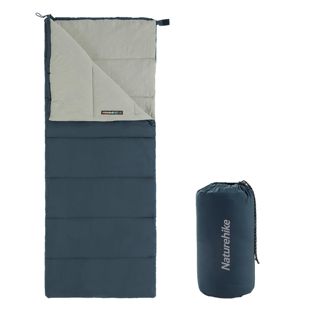 Naturehike Schlafsack für Erwachsene, Leichter Rechteckiger Spleissbarer 3 Jahreszeiten Schlafsack,
