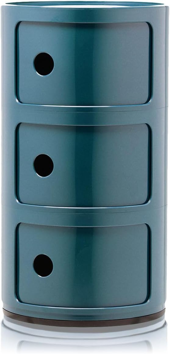 Kartell Componibili, 3 Elements, Blau, Runde