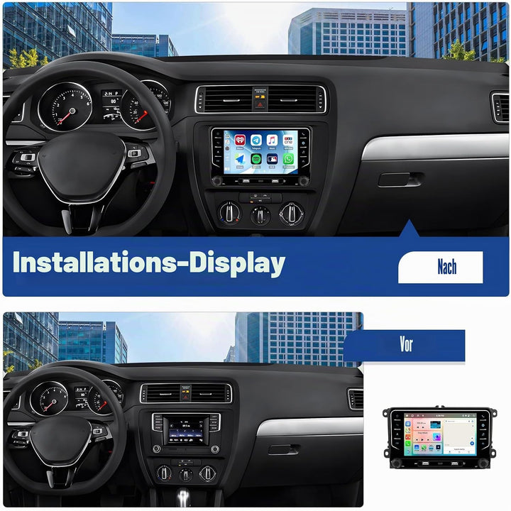 SIXWIN 8-Core 4+64G Android 15 Autoradio für VW Golf 5 6 Touran Polo mit Carplay/Android Auto/DSP, 7