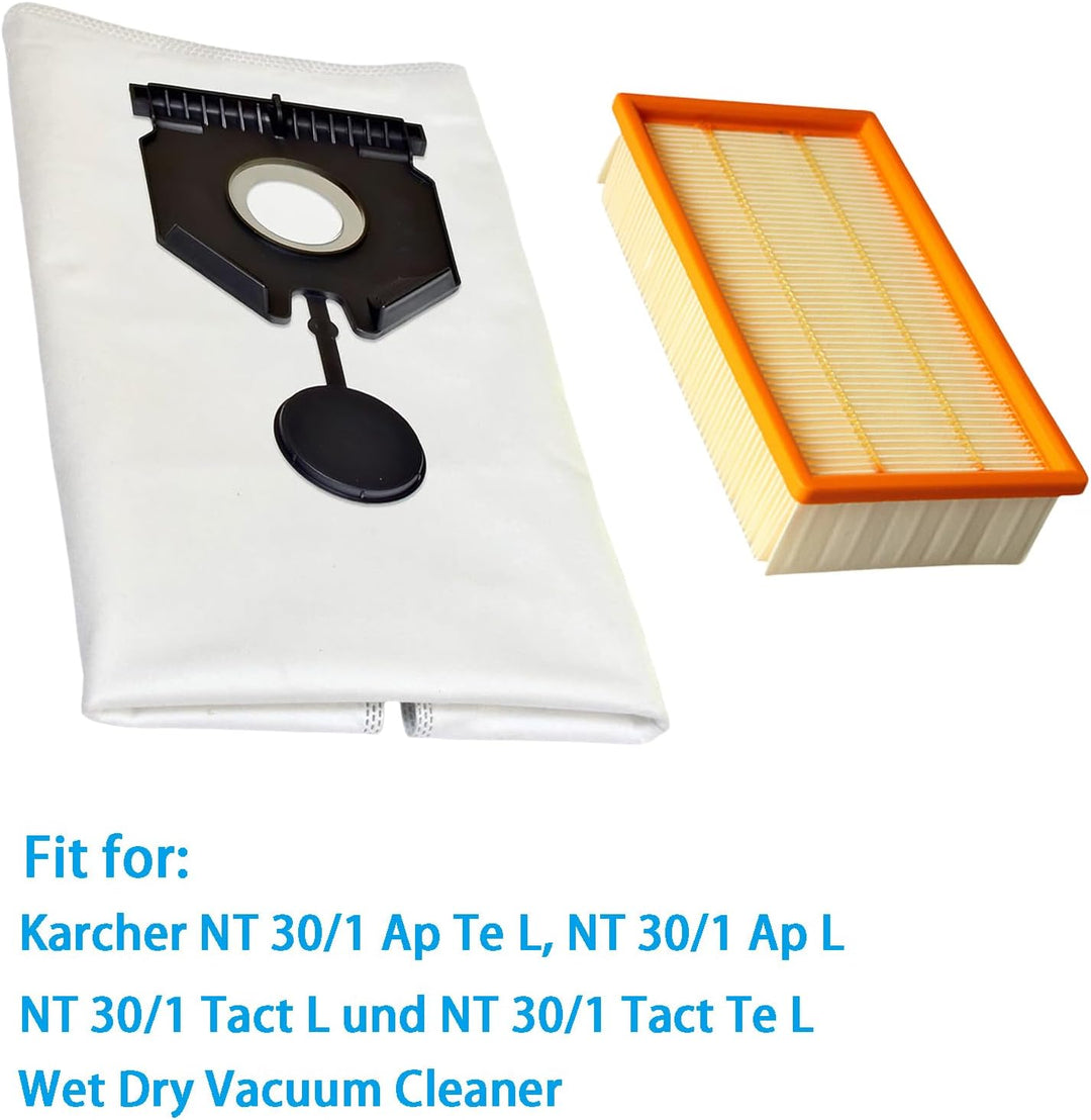 Beutel Filter Ersatzteile für Kärcher NT 30/1 Ap Te L NT 30/1 Ap L NT 30/1 Tact L NT 30/1 Tact Te L