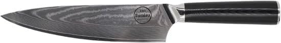 Japanische Messerset 3-teilig, Black Kollektion, 100% Damastmesser, Geliefert in luxuriöser Geschenk