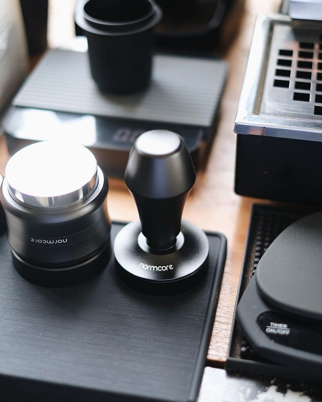 Normcore Tampermatte, Tamping Matte aus Premium Silikon, Kaffee Tamper Matte Anti-Rutsch, Kaffee Sta