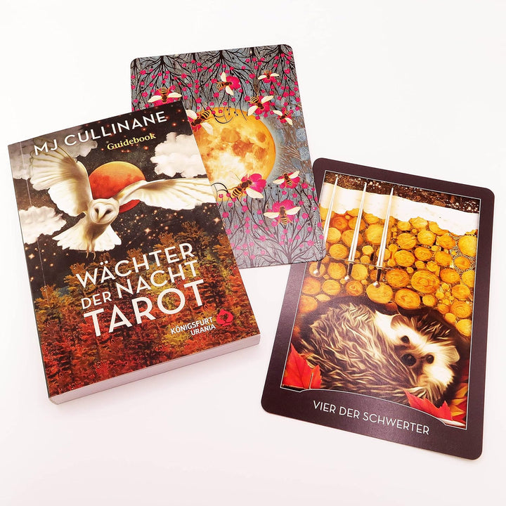 Wächter der Nacht Tarot: 78 Tarotkarten (Krafttiere Tarot, Fledermaus, Elster, Biene... Tiertarot De