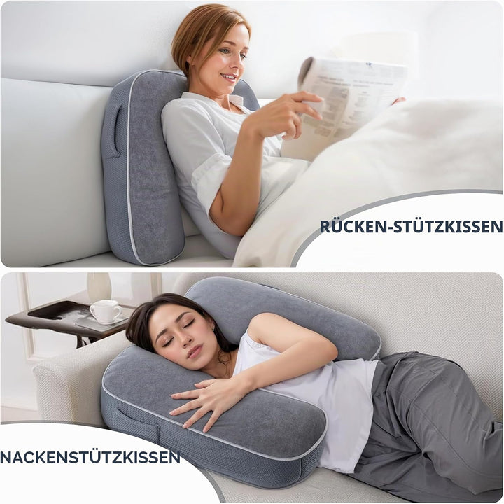 Lesekissen für Gaming, Gaming-Kissen für den Schoss, Häkelkissen zur Unterstützung des Schosses, Arm