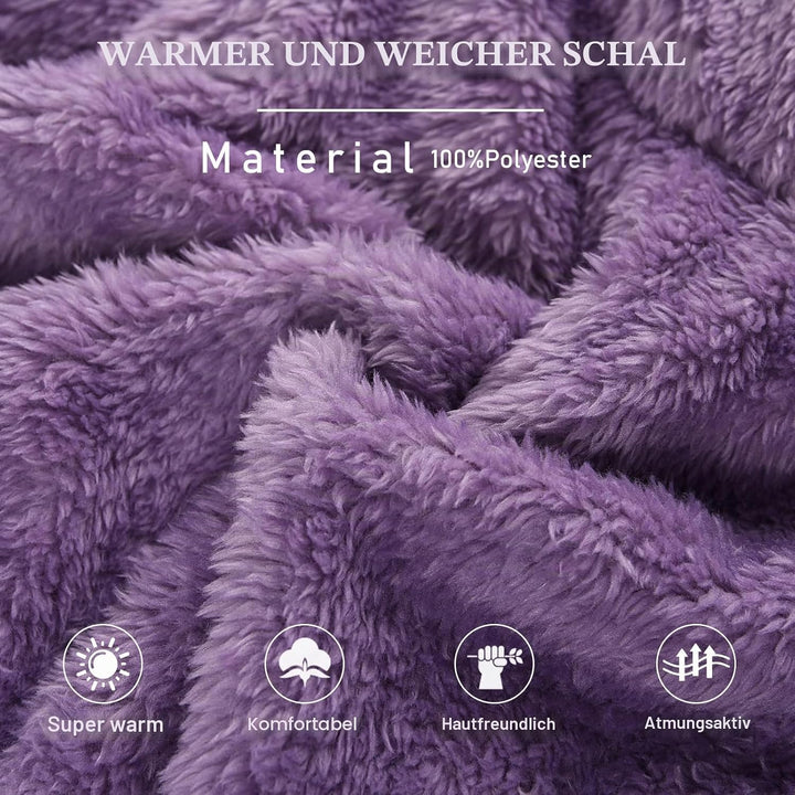 RITOSTA Schlafanzug Damen Winter Thermo Pyjama Lang Fleece Hausanzug Kuschelig Warm Pyjama Set Flaus