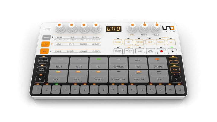 IK Multimedia Uno Drum Tragbare Analog- und PCM-Drum-Maschine, IP-UNO-DRUM-IN, UNO Drum