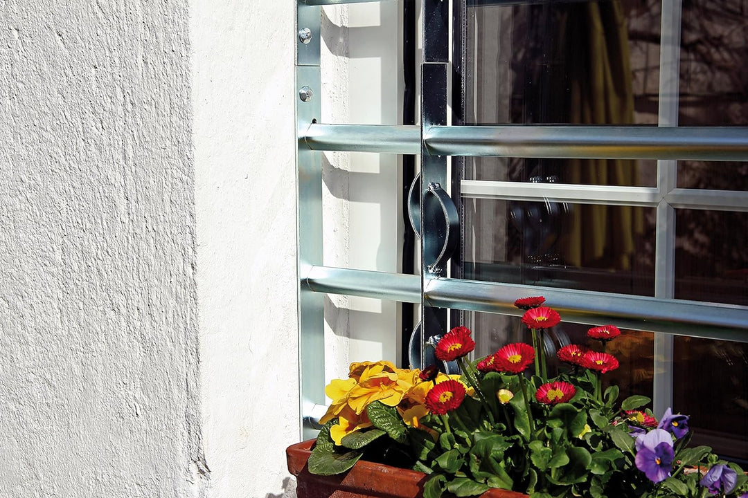 Alberts 563639 Fenstergitter Secorino Style | Ausziehbar für Fenster aussen | Einbruchschutz Gitter