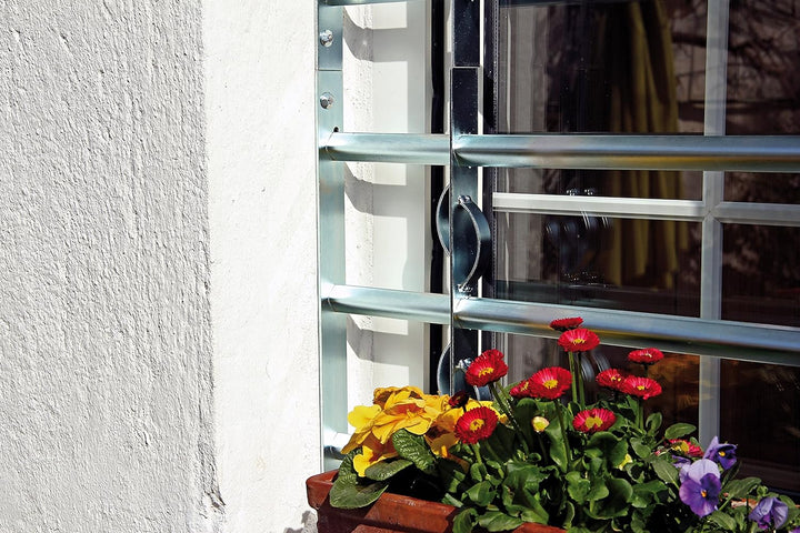Alberts 563639 Fenstergitter Secorino Style | Ausziehbar für Fenster aussen | Einbruchschutz Gitter