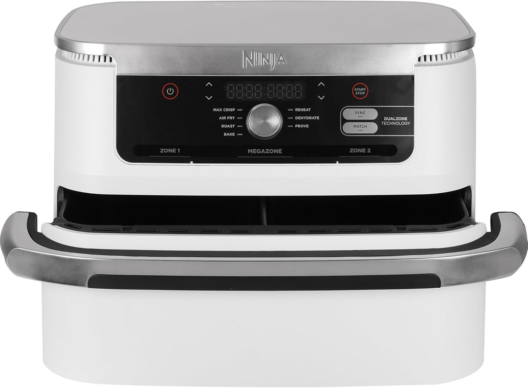 Ninja AF500EUWH Foodi FlexDrawer Heissluft-Fritteuse weiss