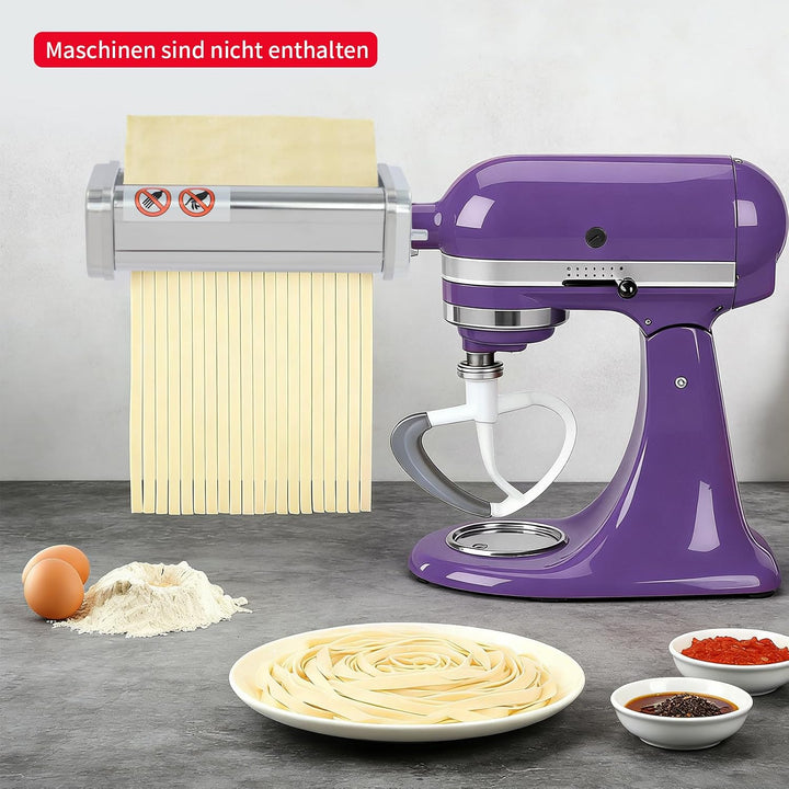 Manuelle Nudelmaschine, Edelstahl Pastamaschine mit Einstellbar Stufen, für Food-Verarbeitungsmaschi