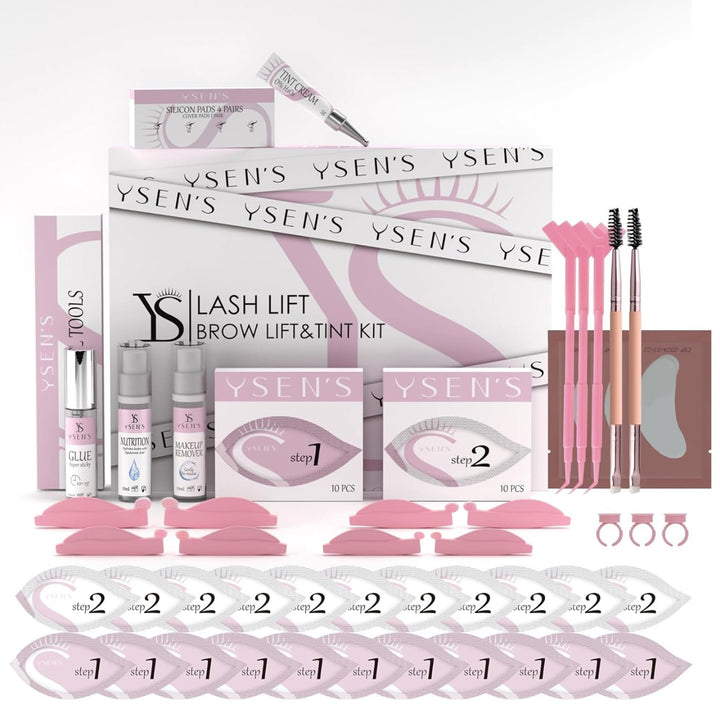 Ysen's wimpernlifting set, Brauenlaminierung und Tönungsset (Schwarz), Augenbrauen Lifting Set, Prof