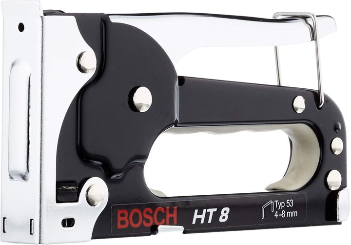 Bosch Professional Handtacker HT 8 (Holz, Klammertyp 53) &amp; Bosch Home and Garden 2609255820 Tackerkl
