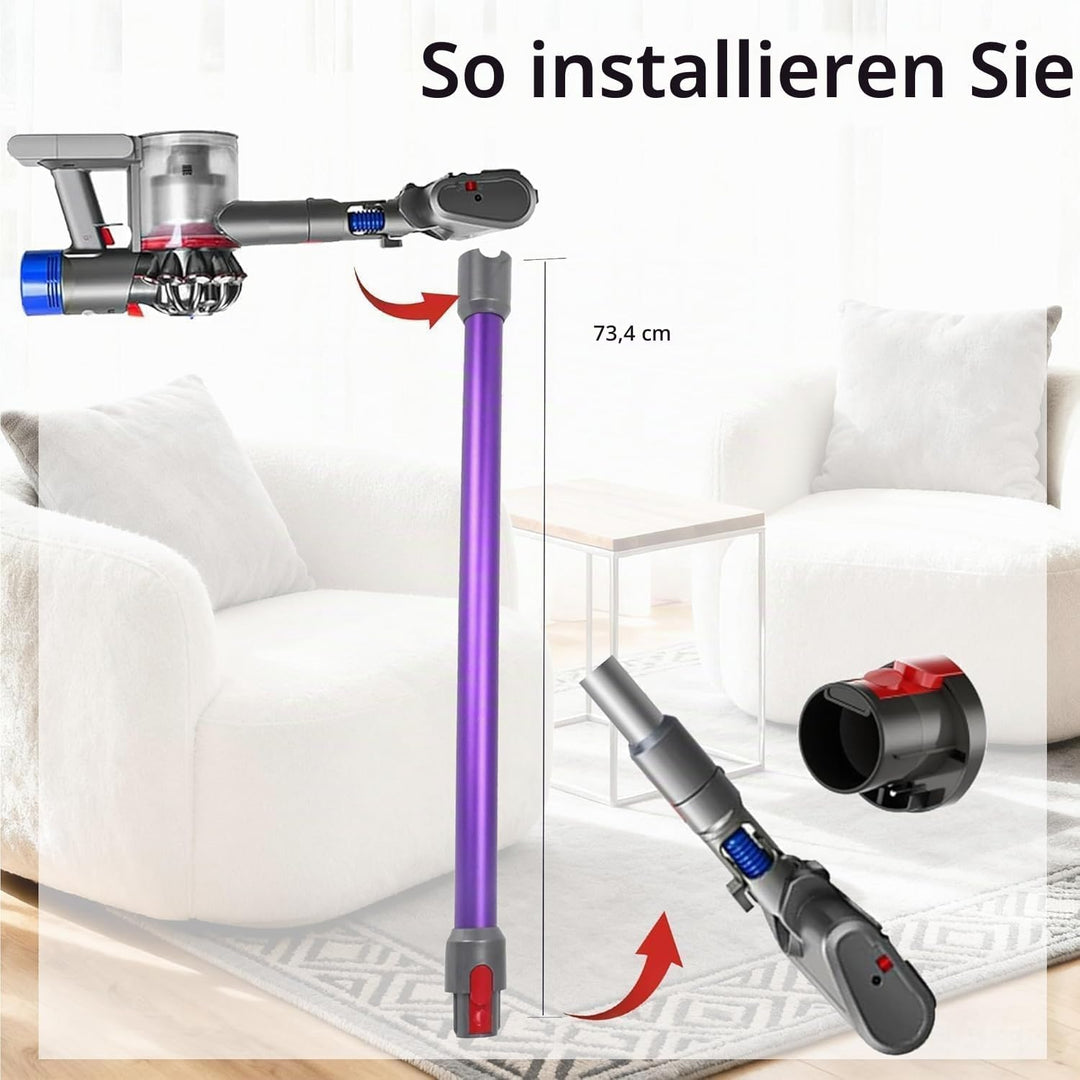 Verlängerungsrohr für Dyson Rohr Kompatibel mit Dyson Saugrohr V15 V 11 V10 V8 V7, Starres Teleskopr