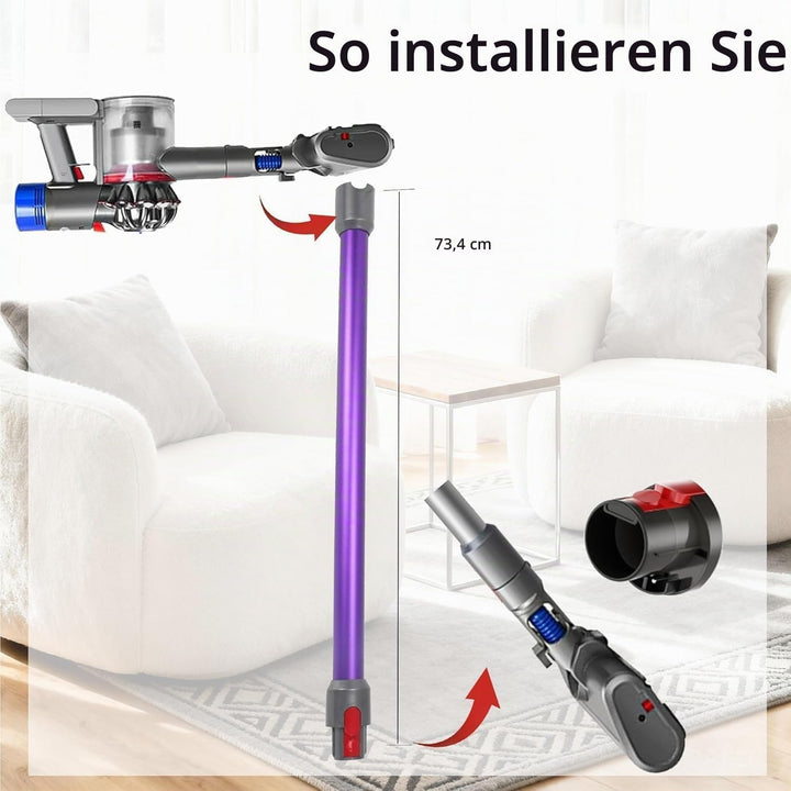 Verlängerungsrohr für Dyson Rohr Kompatibel mit Dyson Saugrohr V15 V 11 V10 V8 V7, Starres Teleskopr
