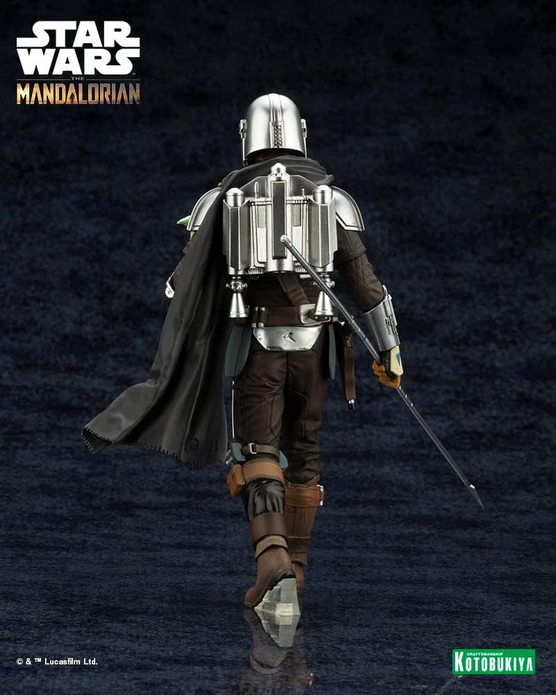 Kotobukiya - Star Wars: The Mandalorian - ARTFX+ Mandalorian & Grogu with Beskar Staff