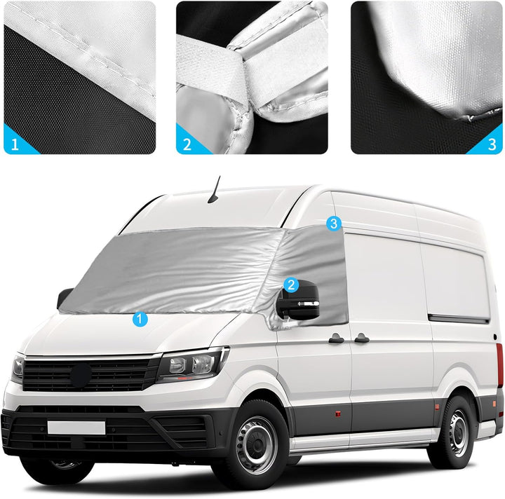 Frontscheibe Wrap Cover Ersatz für VW Crafter 2018-2023 / Grand California, Auto Windschutzscheiben