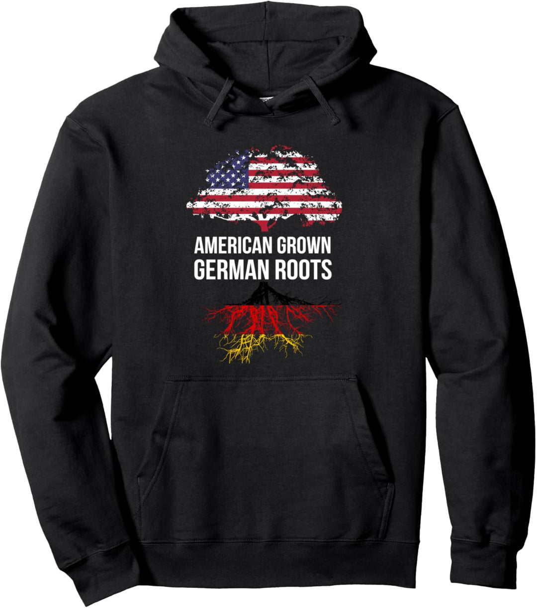 American Grown with German Roots Pullover Hoodie