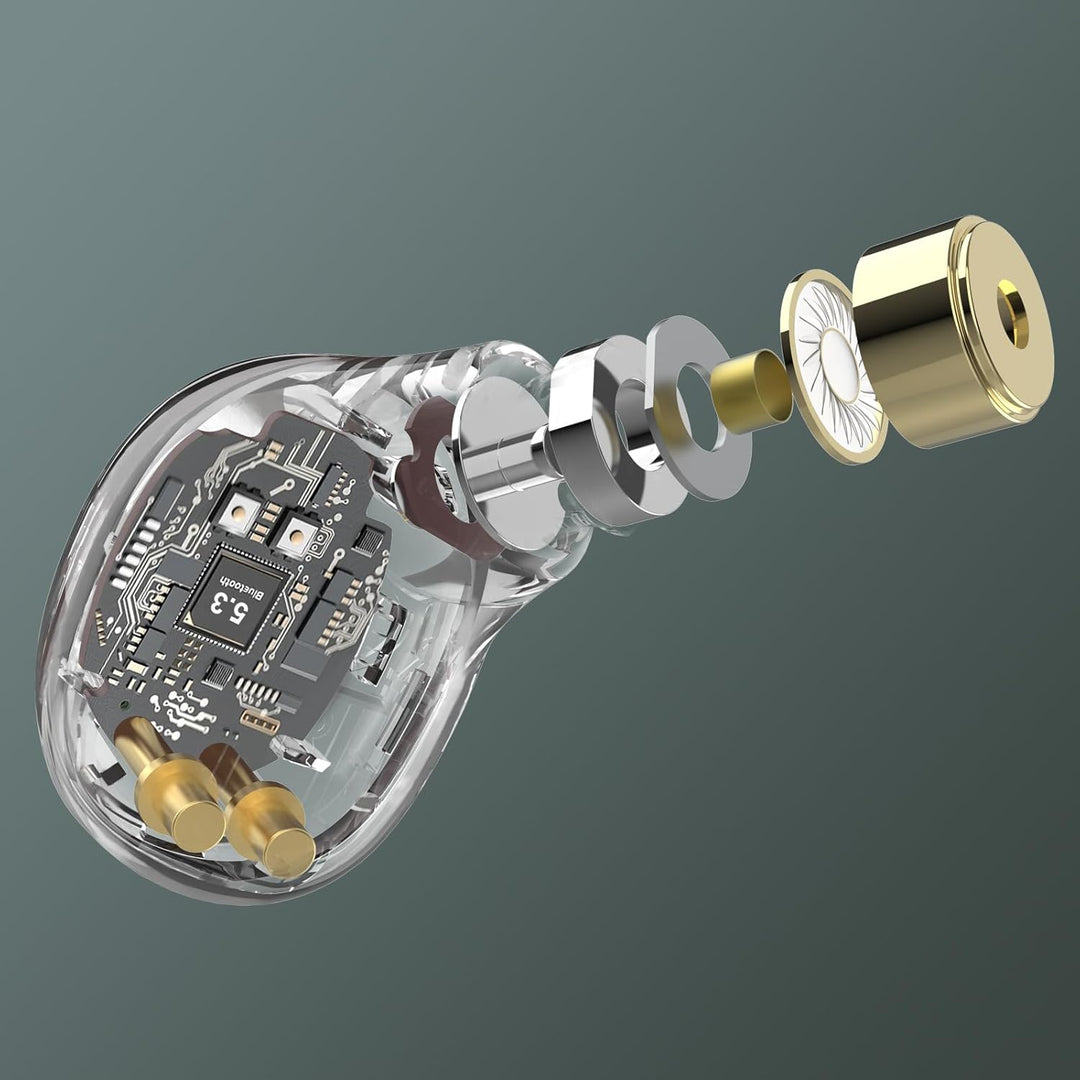 eleror Mini BT Kopfhörer T1, Drahtlose Bluetooth Ohrhörer für Kleine Ohren Kanal Kristall Ohrstöpsel
