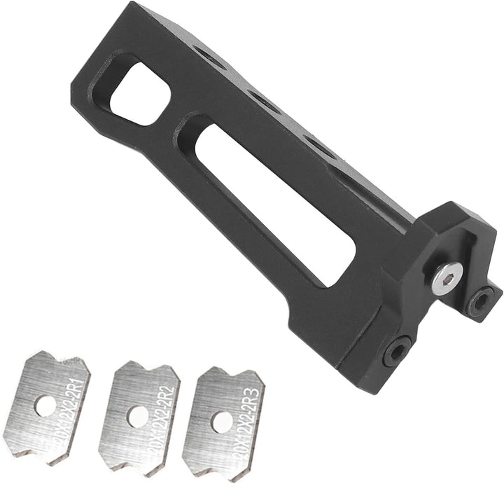 Fewb Fasenkantenhobel, Manueller Holzbearbeitungs-Furnierkanten-Trimmer mit 3 Klingen, Bogen-Holzkan