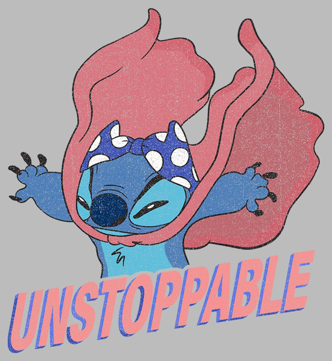 Disney Kids Lilo & Stitch Unstoppable Stitch Youth Pullover Hoodie, Athletic Heather, Medium