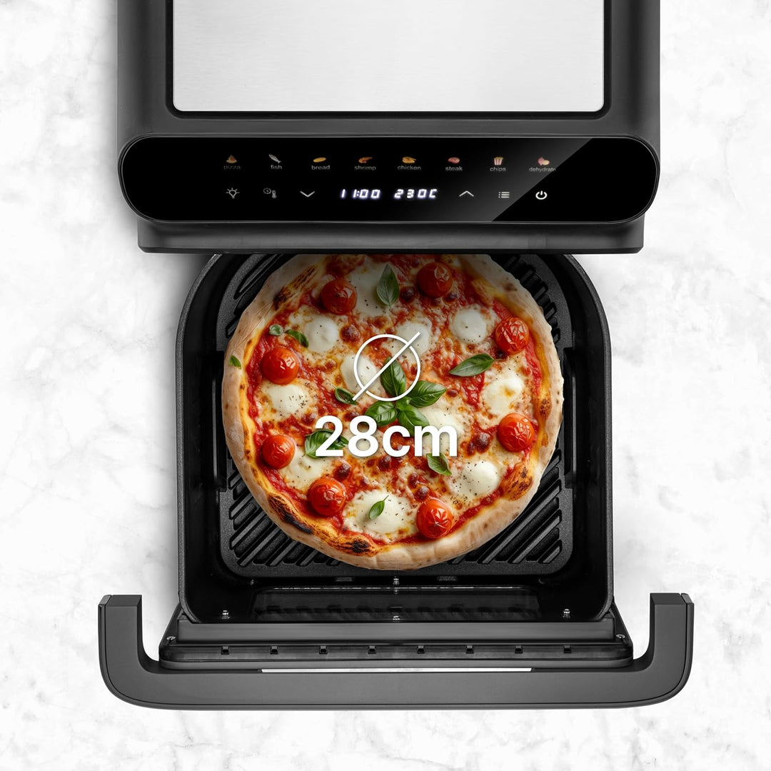 Ufesa Jacana Heissluftfritteuse 10 L, Airfryer XXL mit Doppelheizung, Elektrischer Mini-Backofen, 28