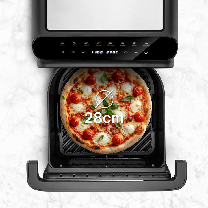 Ufesa Jacana Heissluftfritteuse 10 L, Airfryer XXL mit Doppelheizung, Elektrischer Mini-Backofen, 28