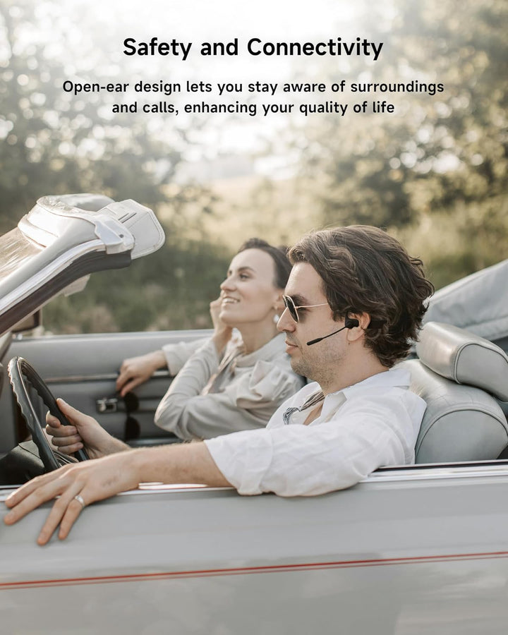 LOBKIN Kopfhörer Bluetooth Headset mit Mikrofon, Open Ear Kopfhörer Bluetooth 5.3 Luftleitungskopfhö