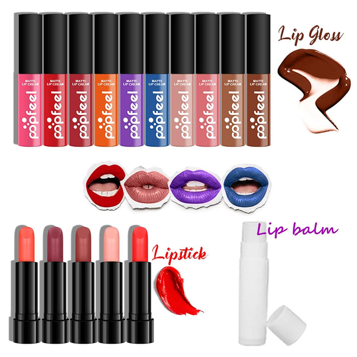 Professionelles Make-up Sets, MKNZOME 34St Schminke Starter Kit mit Schminktasche Tragbare Reise Mak