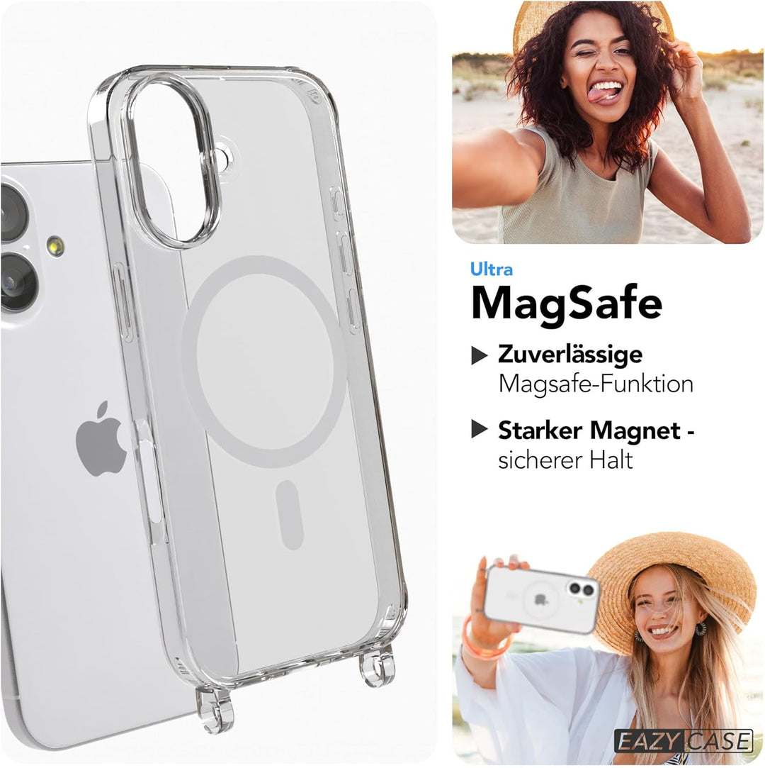EAZY CASE Handykette - Verstellbares Taschenband kompatibel mit iPhone 17, Schulterriemen, Handykord