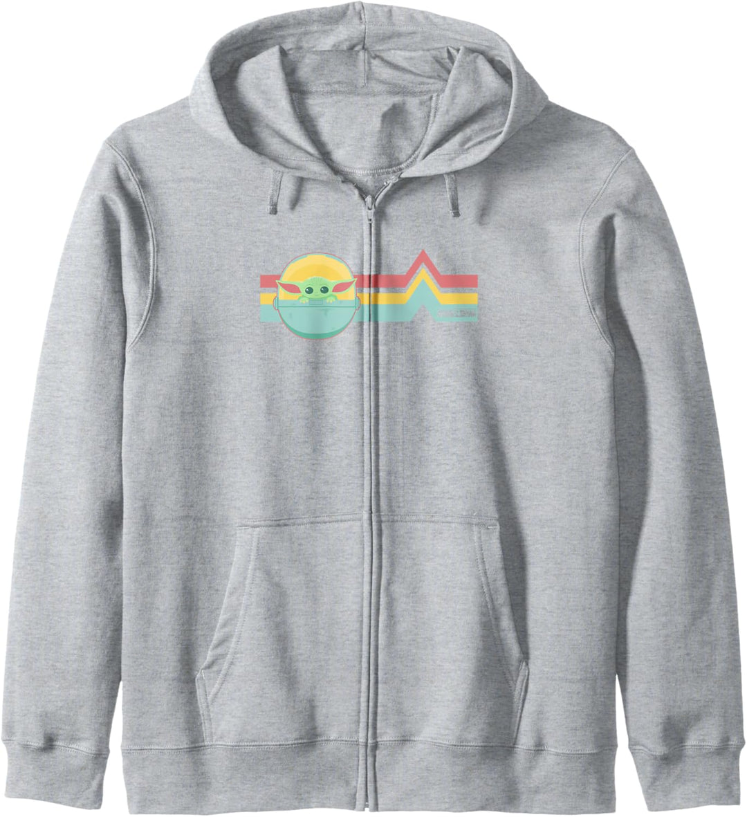 Star Wars The Mandalorian The Child Rainbow Chest Lines Kapuzenjacke