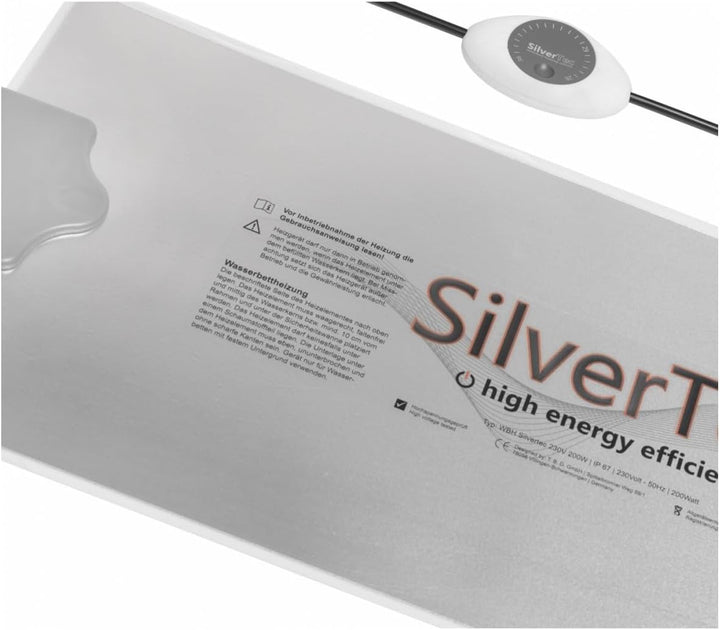 Carbon Heater Silver Tec 200W (komplette Heizung) Wasserbett Heizung für alle Wasserbetten Silver Te