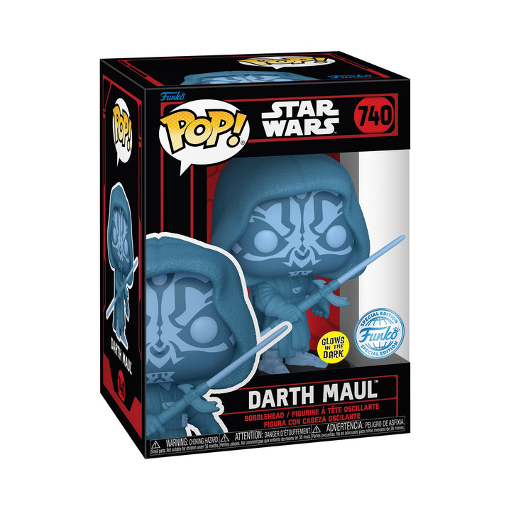 Funko Pop! Star Wars: Star Wars Darkside - Darth Maul - (Holo) - Leuchtet Im Dunkeln - Vinyl-Sammelf