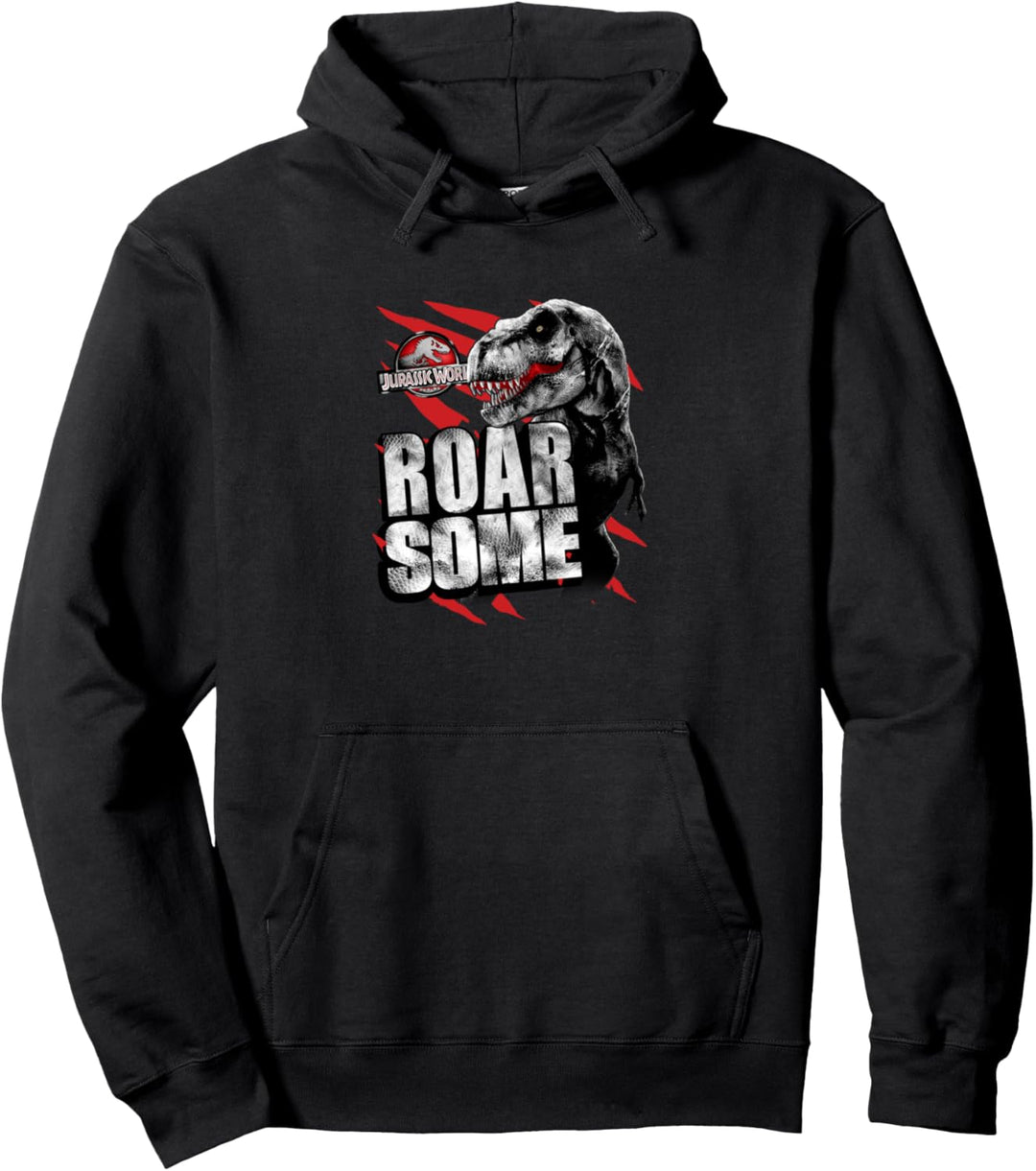 Jurassic World T-Rex Roarsome Background Slash Pullover Hoodie